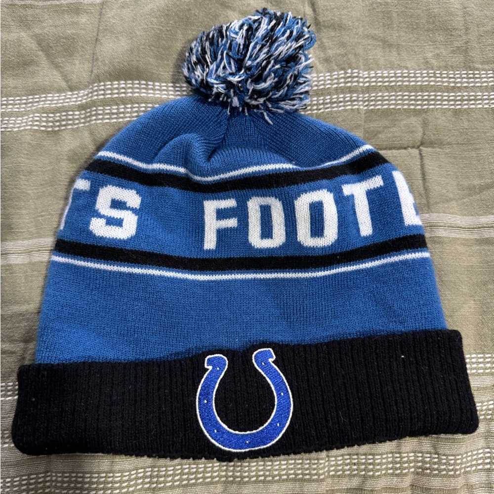 Youth Colts Beanie with Pom-Pom